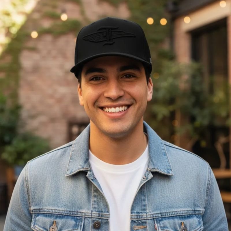 Boné Snapback OFL Gliter Black Iniciais T