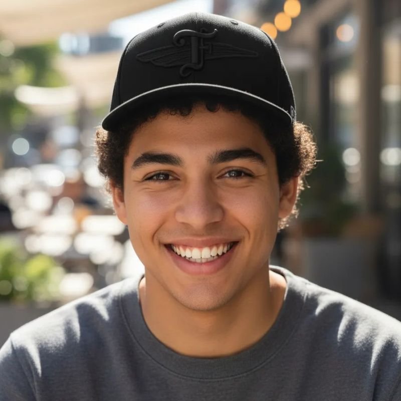 Boné Snapback OFL Glitter Black Iniciais F