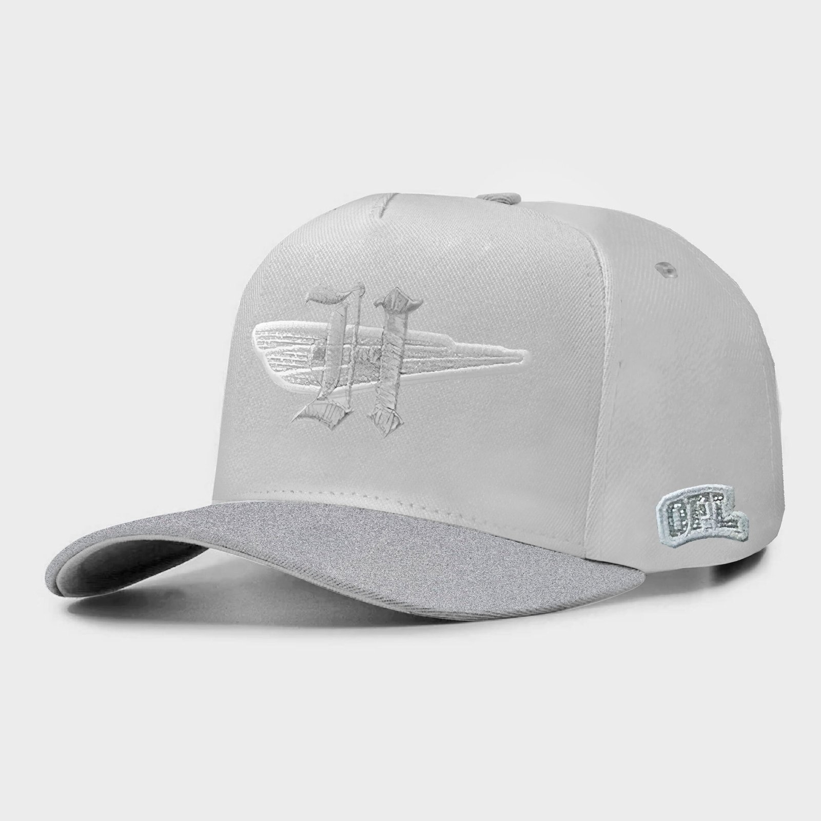 Boné Snapback OFL Glitter Branco Iniciais H