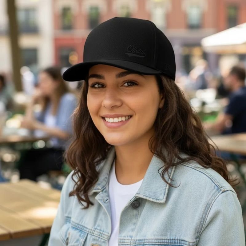 Boné Snapback OFL Minimal Lasse Preto