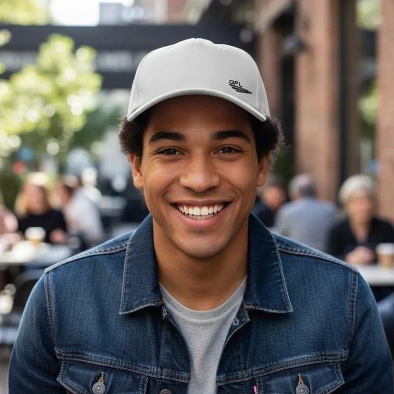 Boné Snapback OFL Minimalista Branco