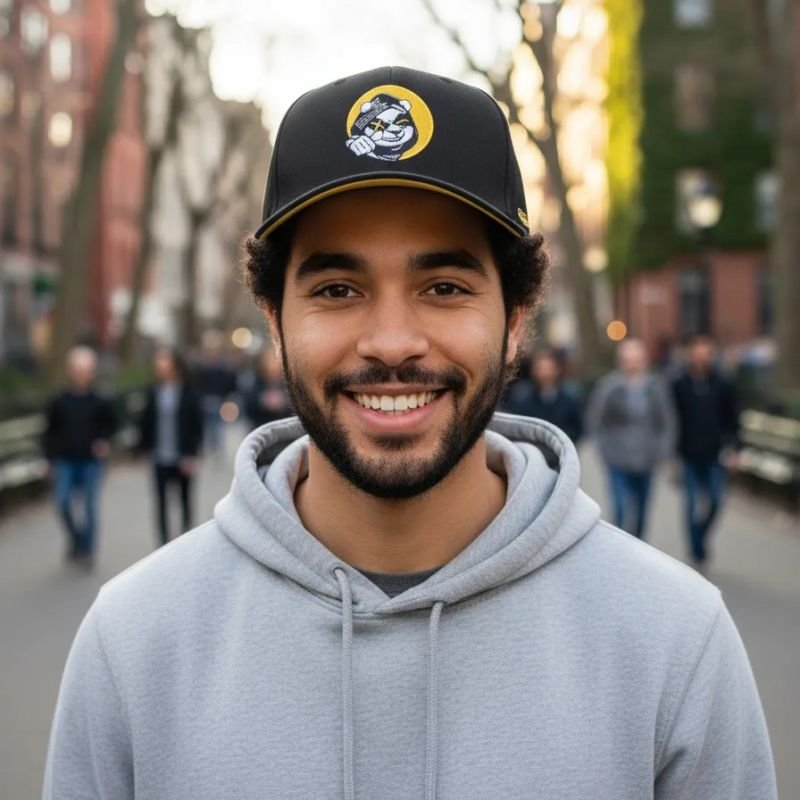 Boné Snapback OFL Nice Panda Yellow