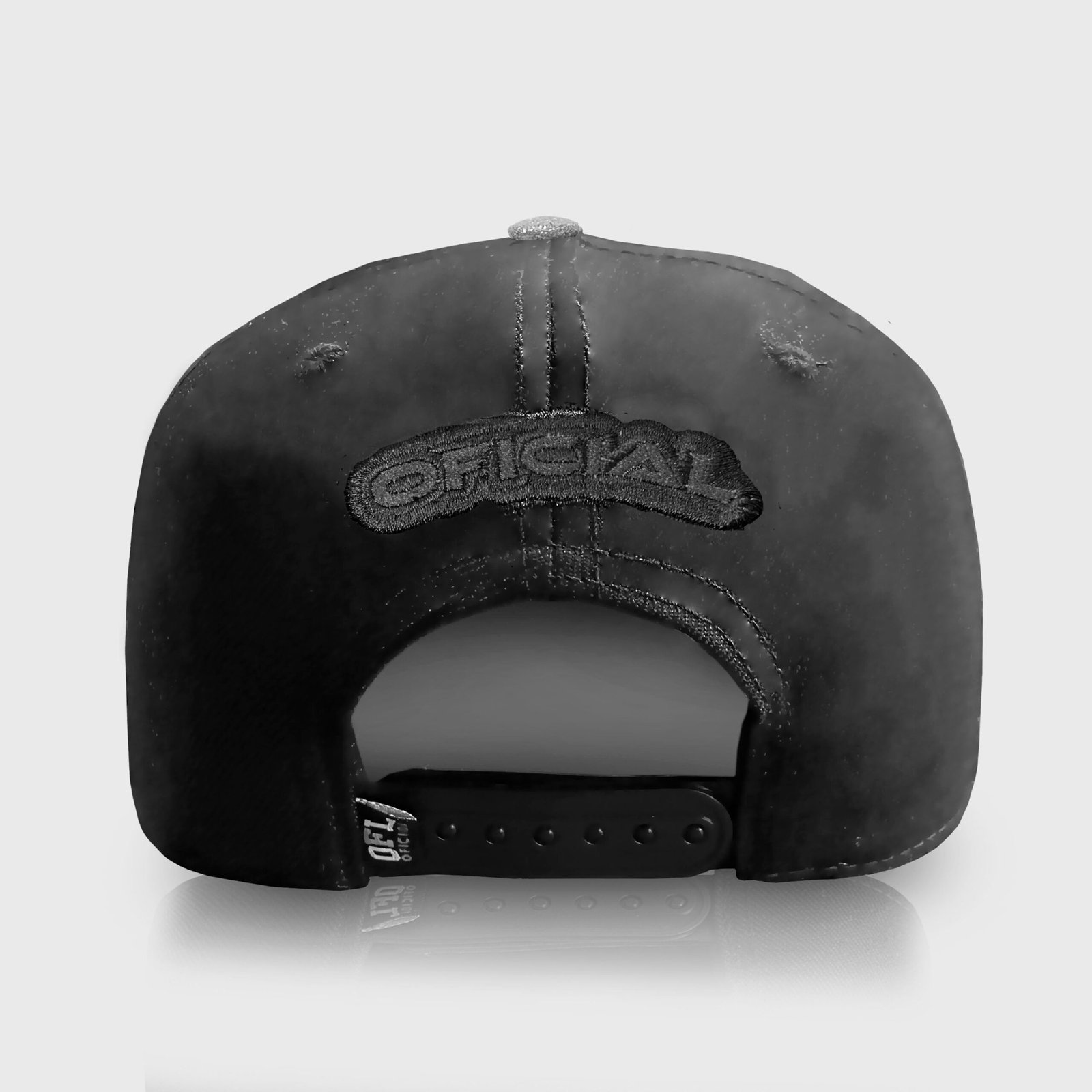 Boné Snapback OFL Preto com Glitter Cinza