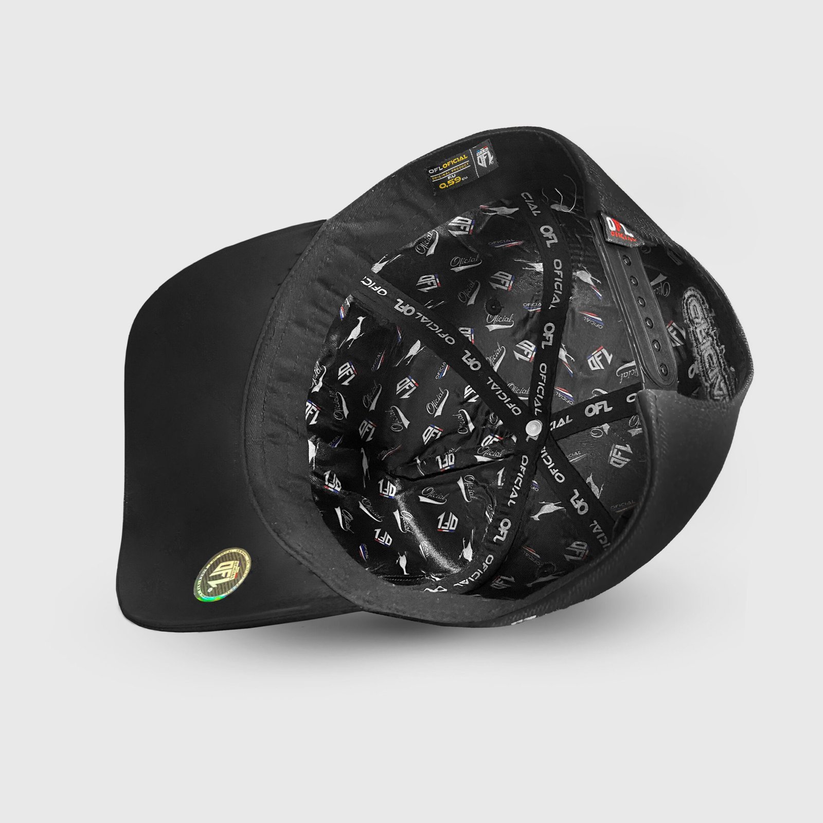 Boné Snapback OFL Preto com Glitter Rosa