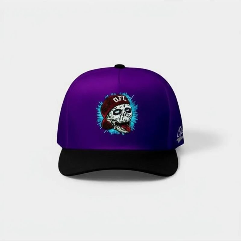 Boné Snapback OFL Skull Roxo