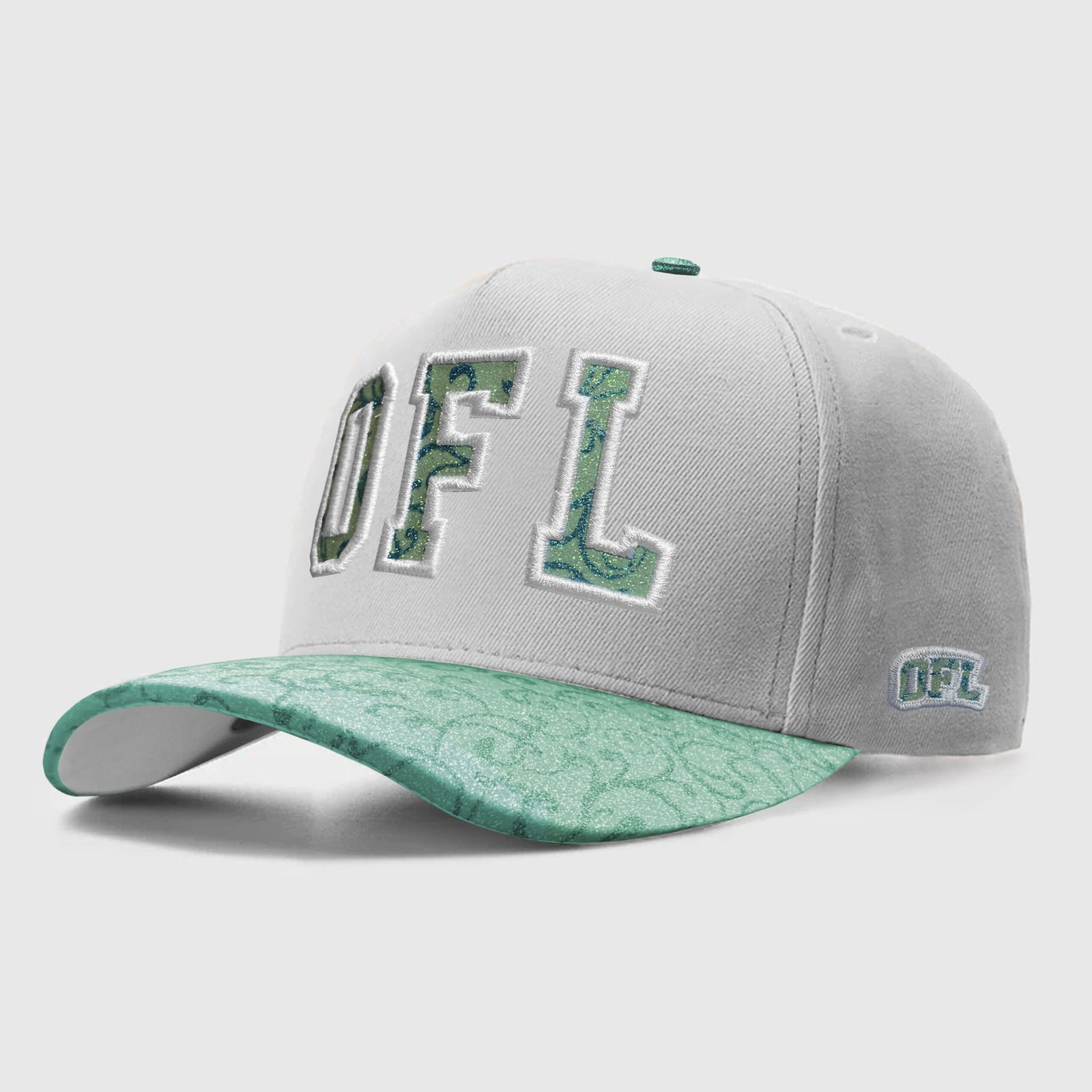 Boné Snapback OFL Turquoise Roses