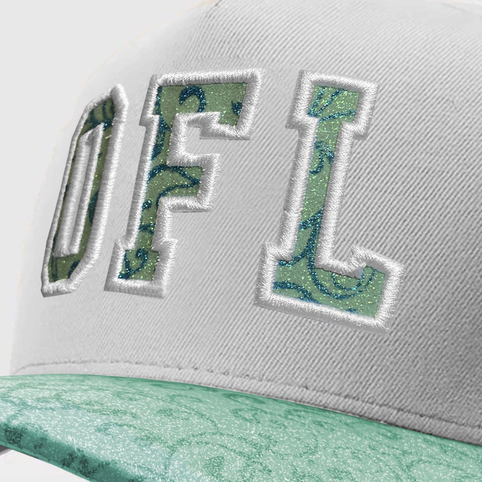 Boné Snapback OFL Turquoise Roses