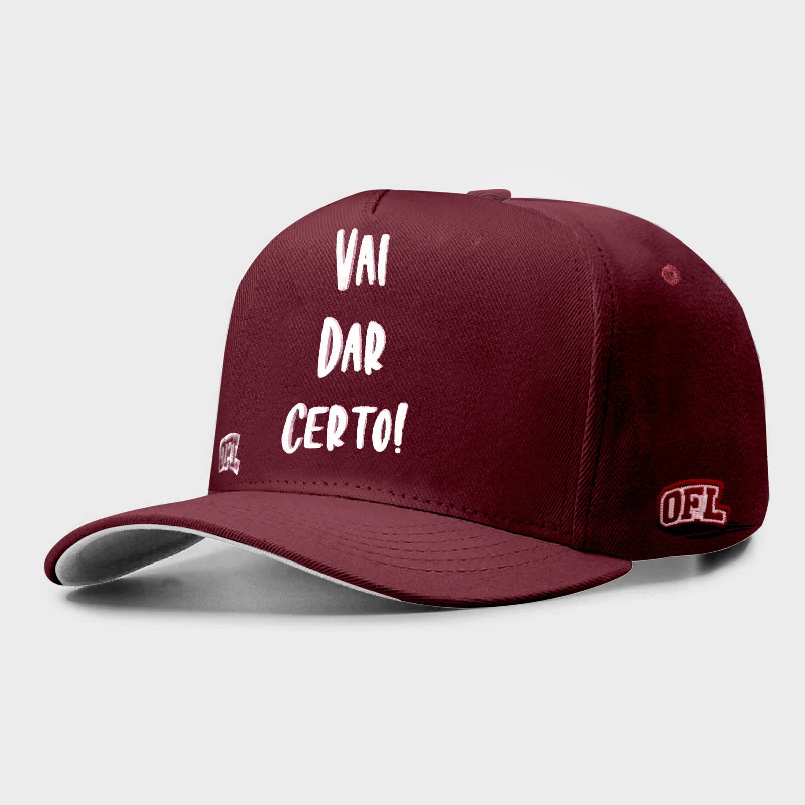 Boné Snapback OFL Vai dar Certo Vinho