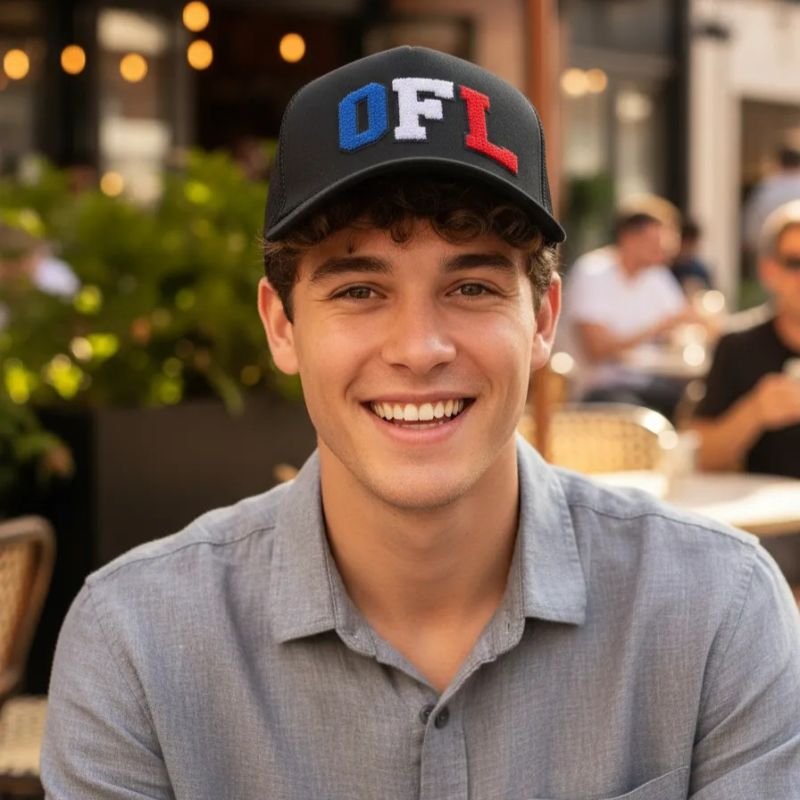 Boné Trucker OFL Black Chenille