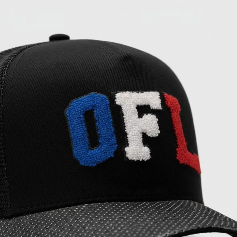 Boné Trucker OFL Black Chenille