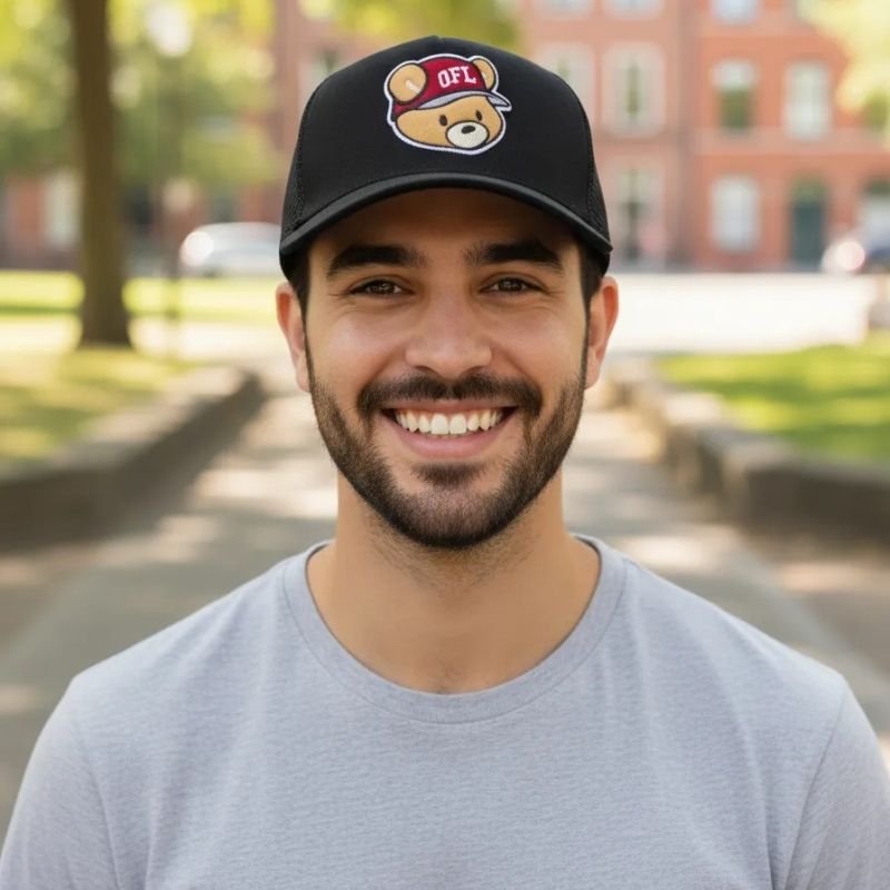 Boné Trucker OFL Little Bear Preto