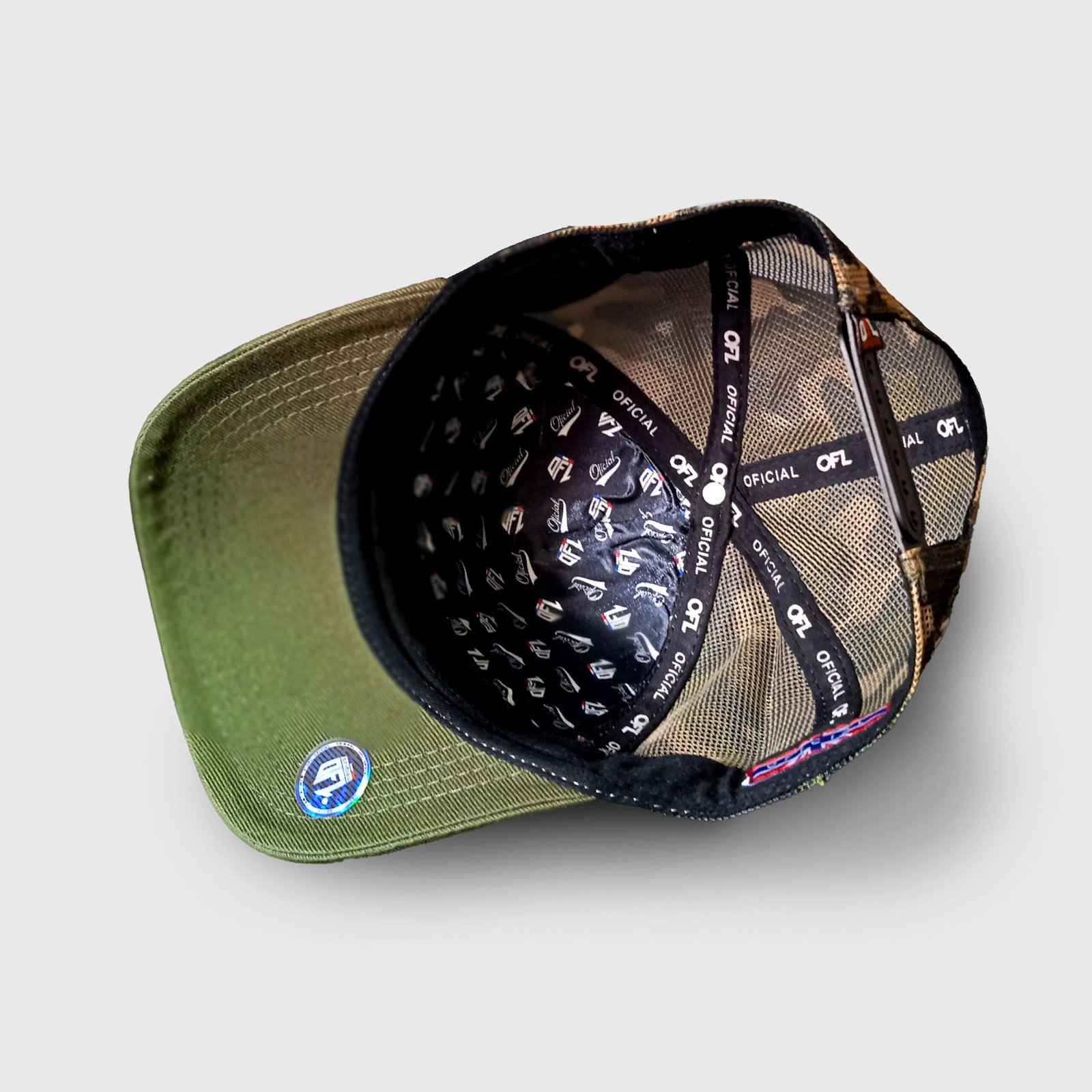 Boné Trucker OFL Refletivo Militar