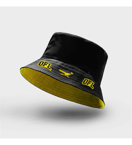 Bucket Hat Dupla Face Oficial Amarelo