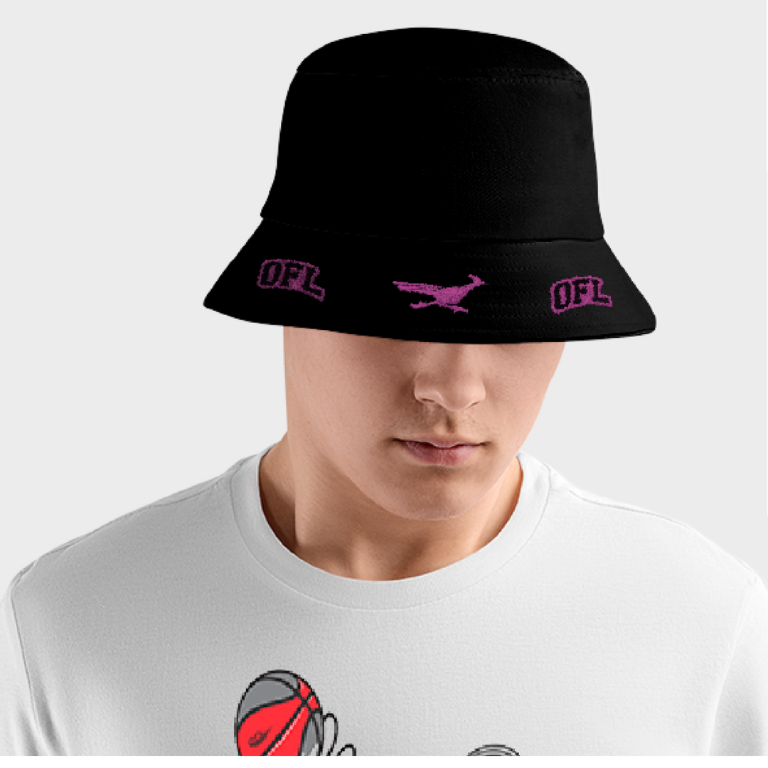 Bucket Hat Dupla Face Oficial Pink