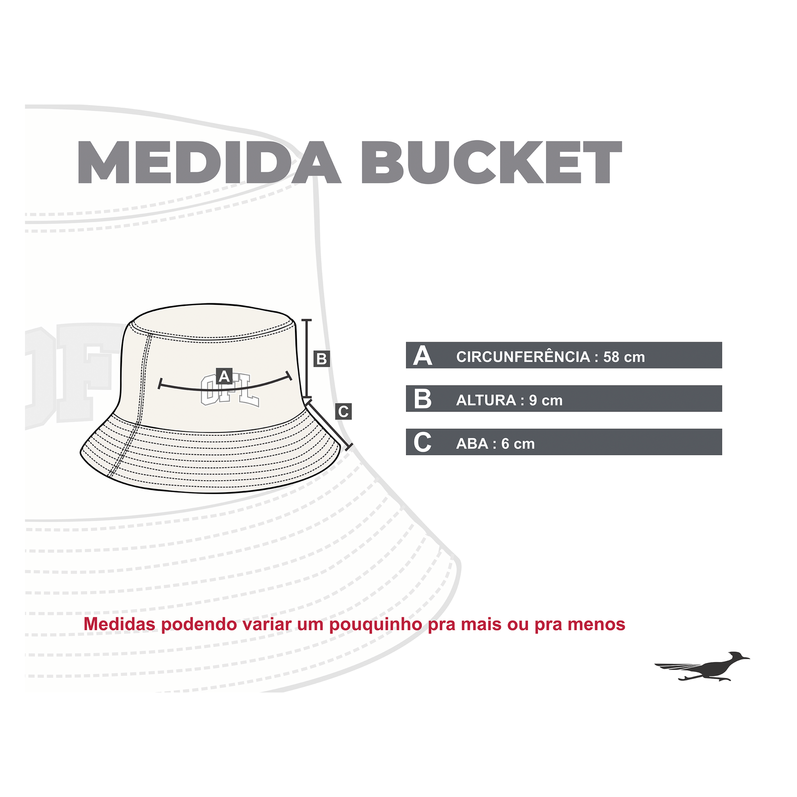 Bucket Hat Dupla Face OFL Laranja