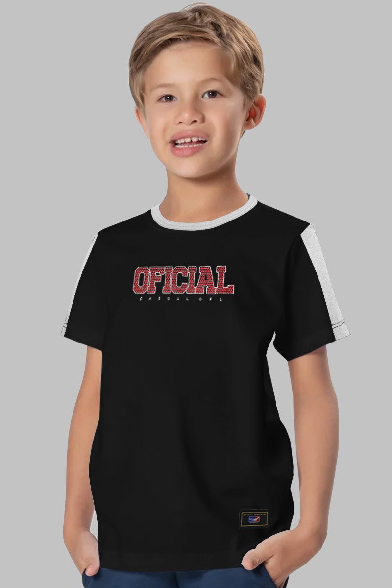 Camiseta Infantil Oficial Small Circle White