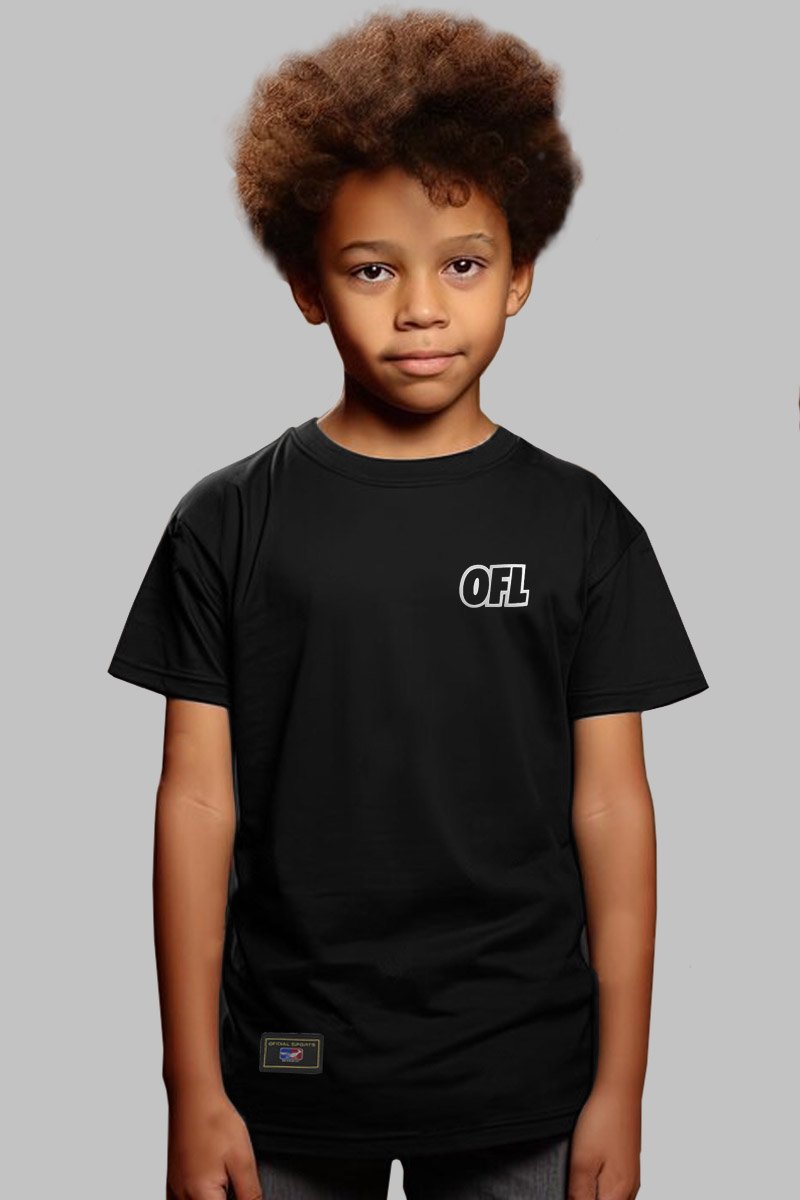 Camiseta Infantil OFL High Quality Preta