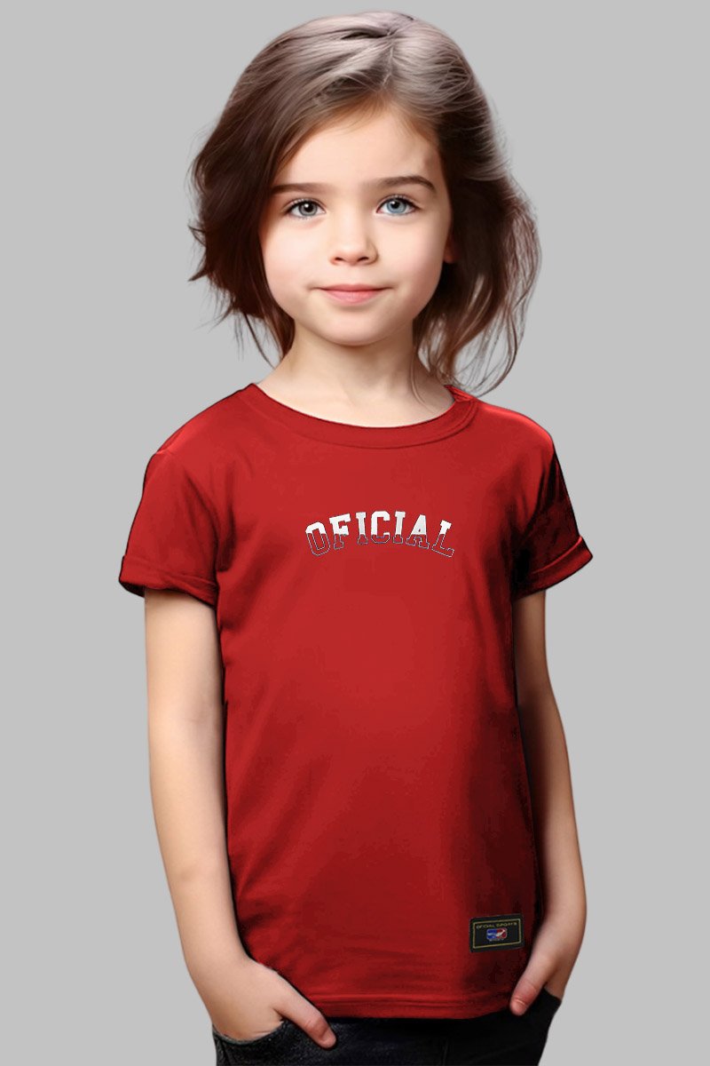Camiseta Infantil OFL Red Bow Officer