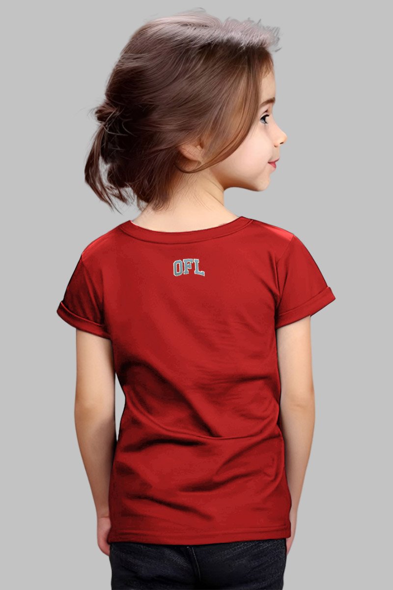 Camiseta Infantil OFL Red Bow Officer