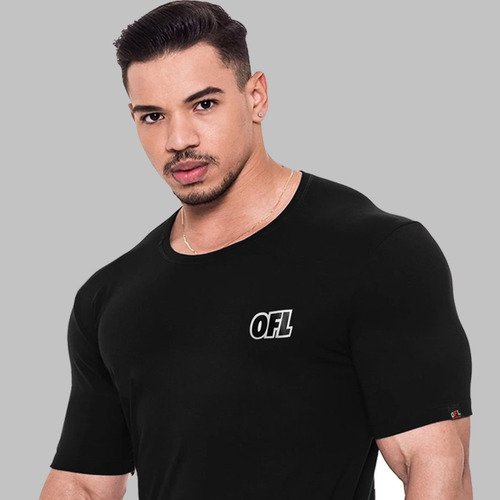 Camiseta Long Line Barra Arredondada 100% Algodão Fio 30.1