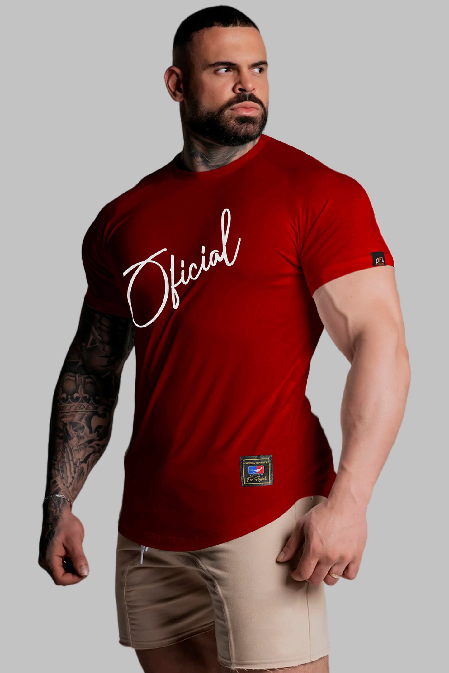Camiseta Long Line Oficial Signature