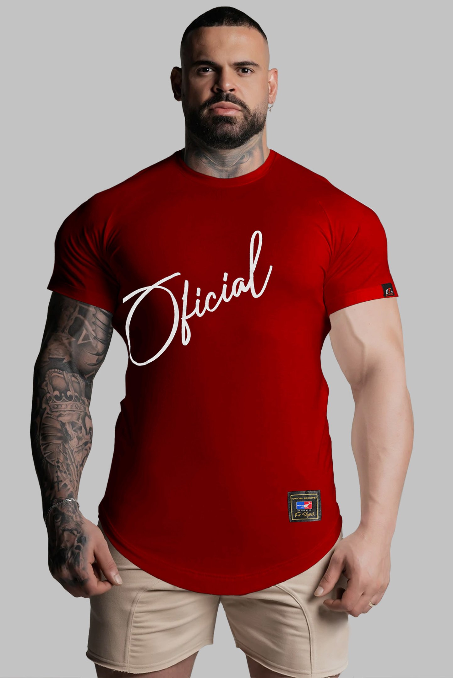 Camiseta Long Line Oficial Signature