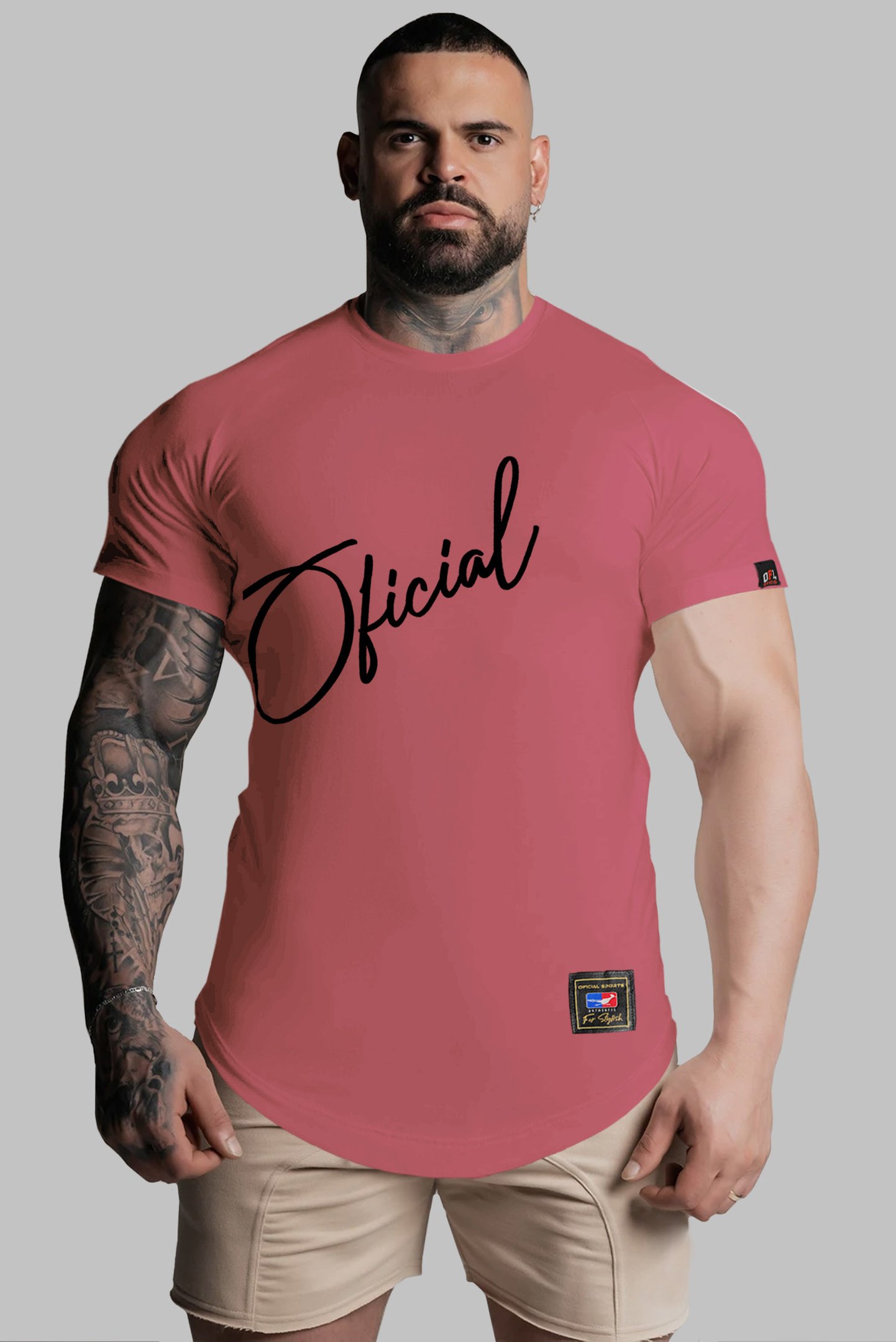 Camiseta Long Line Oficial Signature