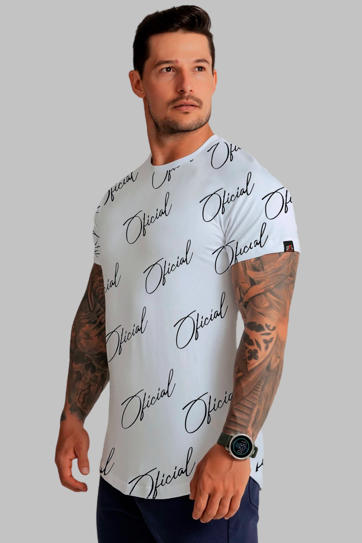 Camiseta Long Line Signature Transversal