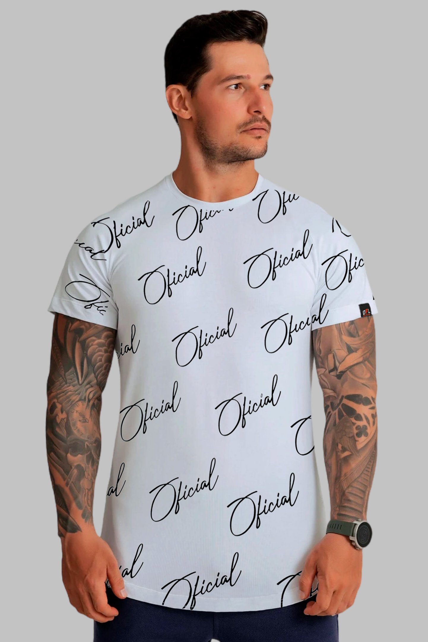 Camiseta Long Line Signature Transversal