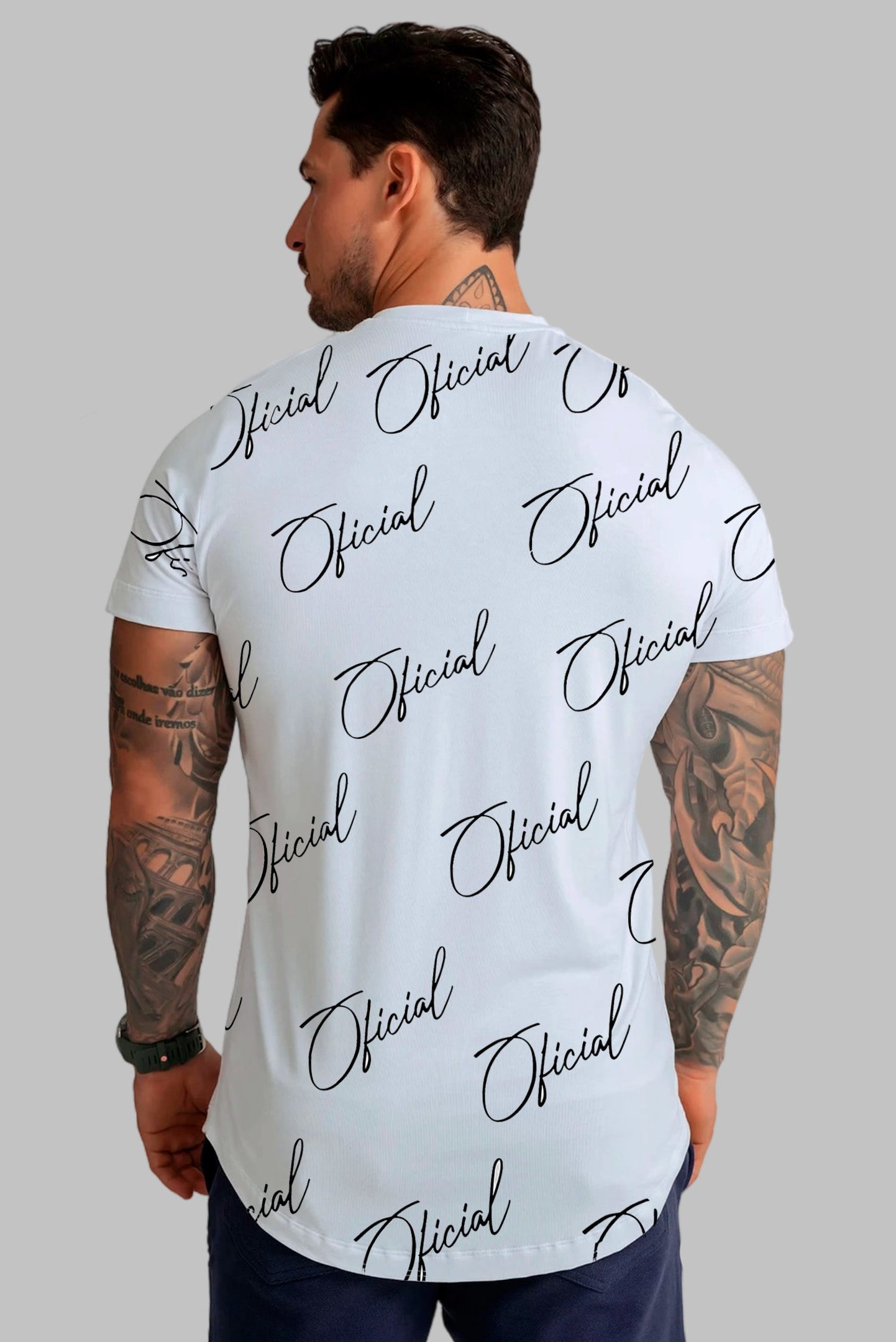Camiseta Long Line Signature Transversal