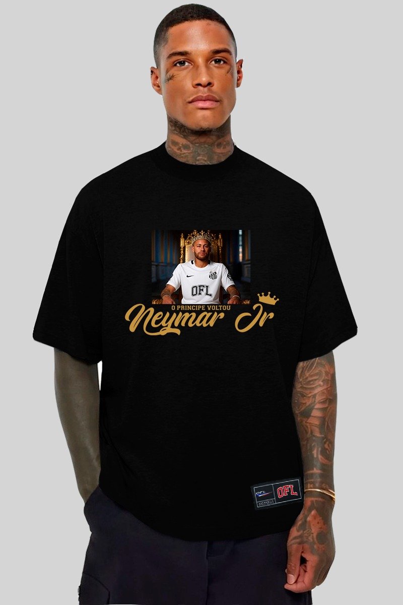 Camiseta Oversized 'O Principe Voltou' Oficial
