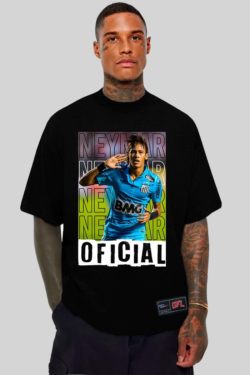 Camiseta Oversized Neymar Santos Oficial