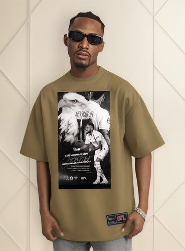 Camiseta Oversized Njr. Renovando As Forças