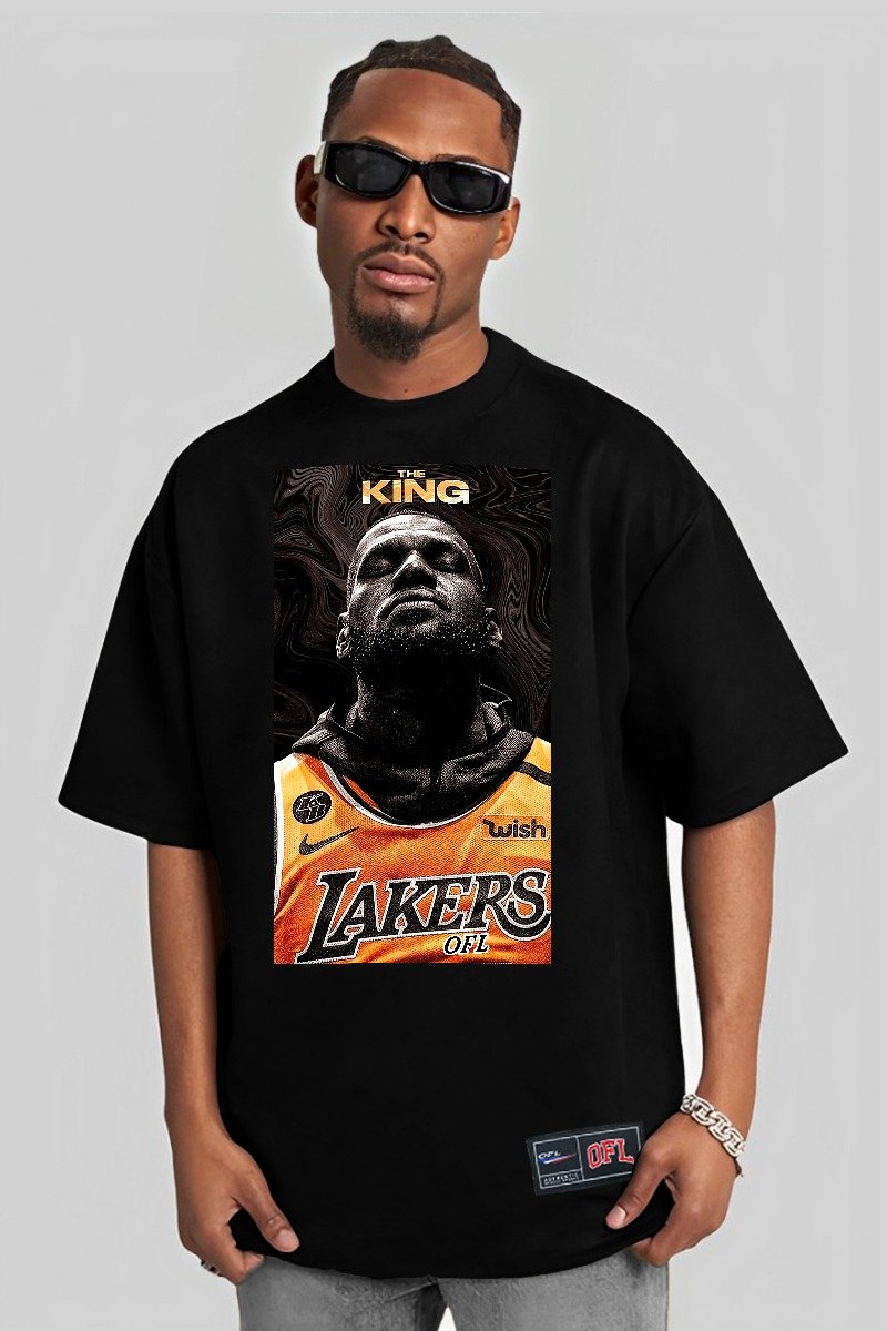 Camiseta Oversized Oficial Lebron Lakers