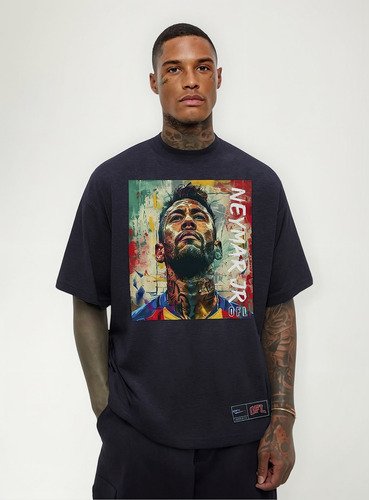 Camiseta Oversized Oficial Mosaico Neymar