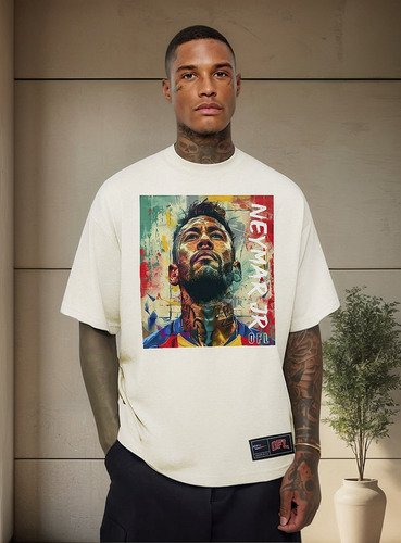 Camiseta Oversized Oficial Mosaico Neymar