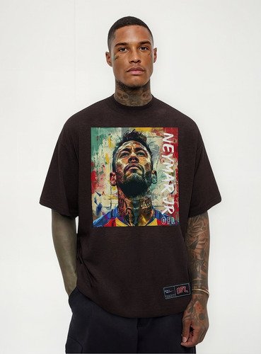 Camiseta Oversized Oficial Mosaico Neymar
