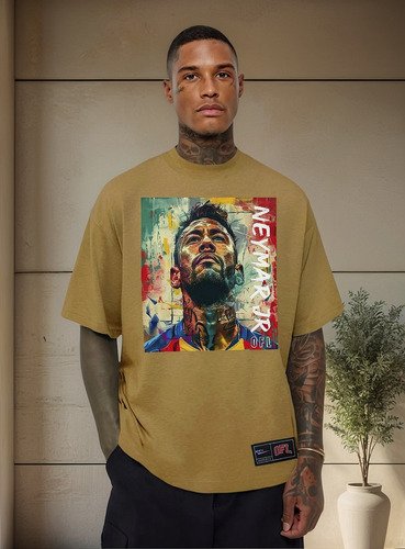 Camiseta Oversized Oficial Mosaico Neymar