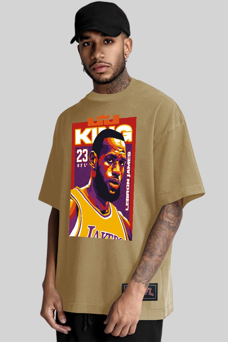Camiseta Oversized Oficial Nba Casual Basquete King James