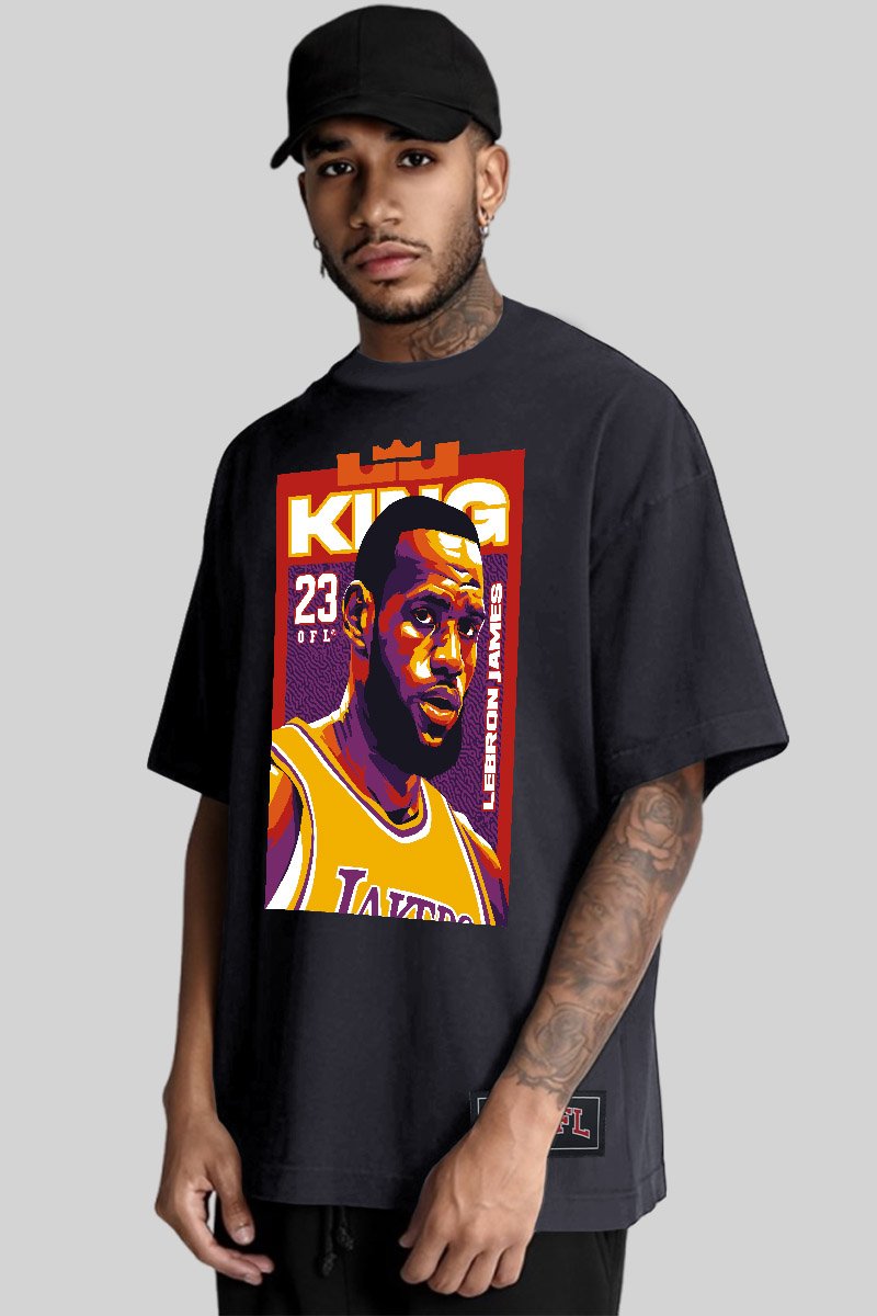 Camiseta Oversized Oficial Nba Casual Basquete King James