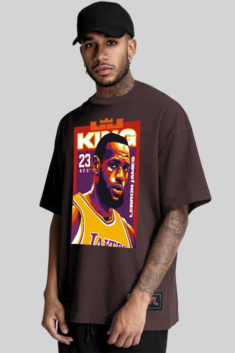 Camiseta Oversized Oficial Nba Casual Basquete King James