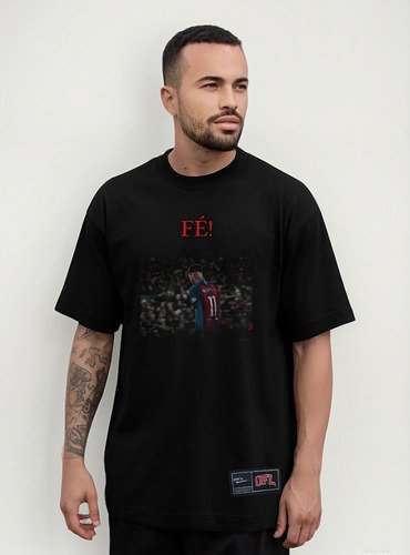 Camiseta Oversized Oficial Neymar Fé