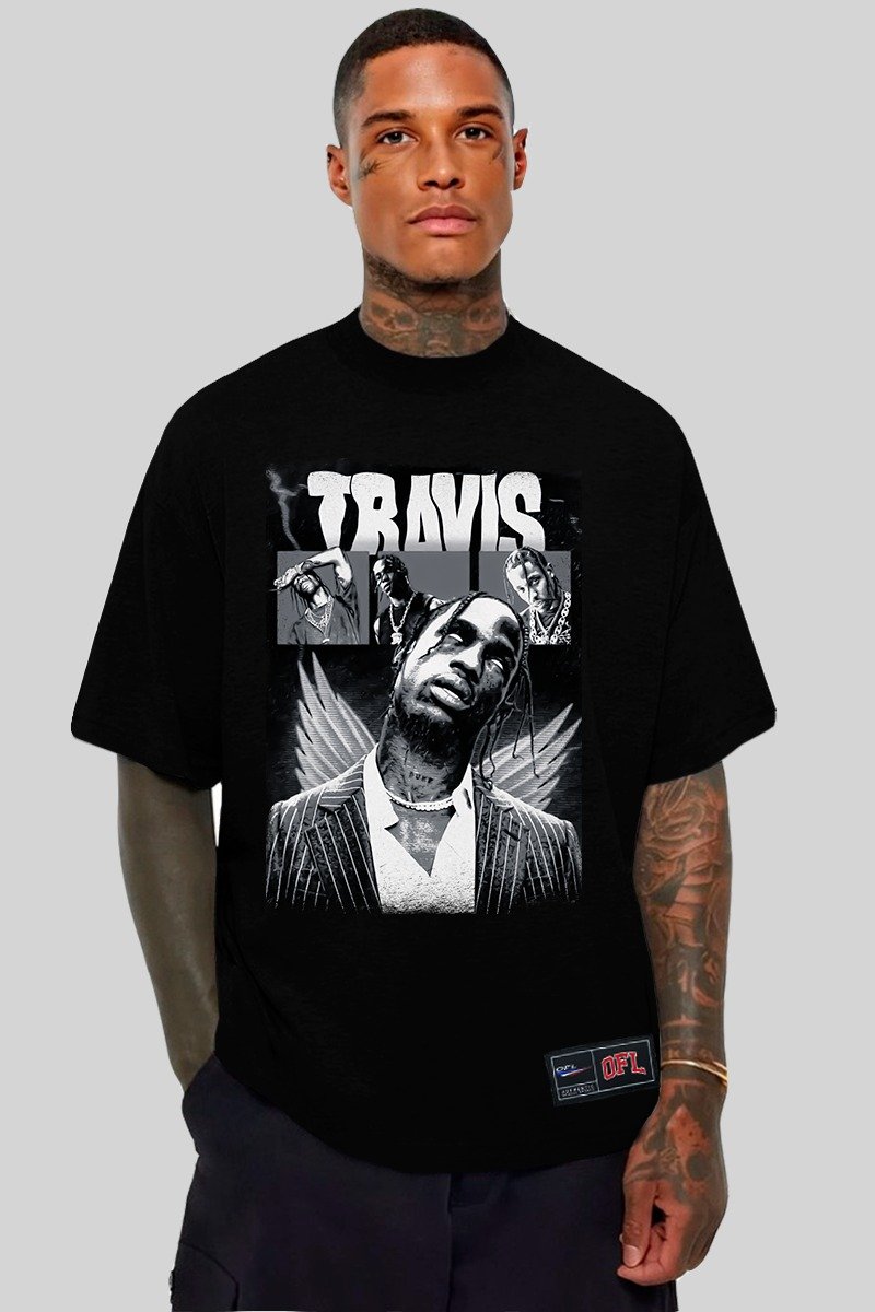 Camiseta Oversized Oficial Travis Scott