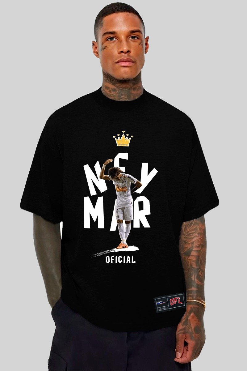 Camiseta Oversized Rei Ney