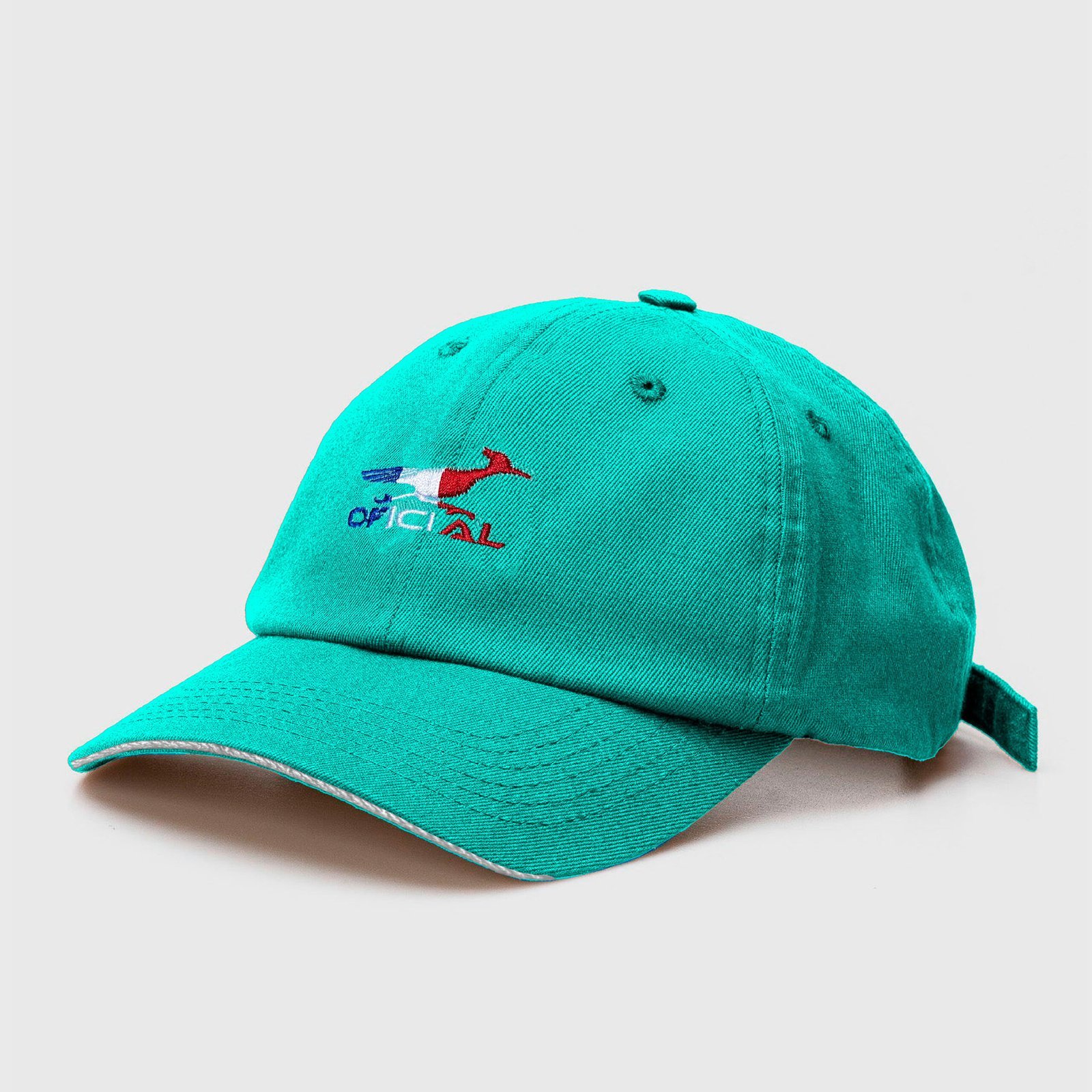Dad Hat Boné OFL The Embroidery French Verde Agua