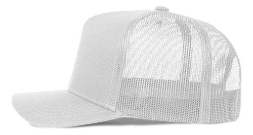 Kits 10 Bonés Lisos Trucker Tela Branco Aba Curva Casual