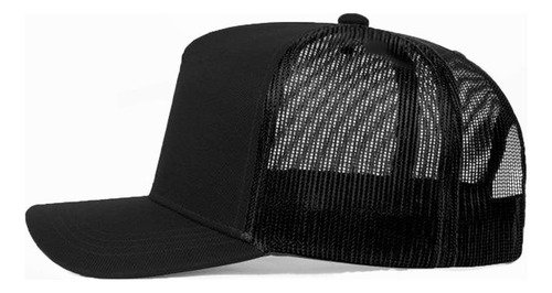 Kits 100 Bonés Lisos Trucker Tela Preto Aba Curva Casual