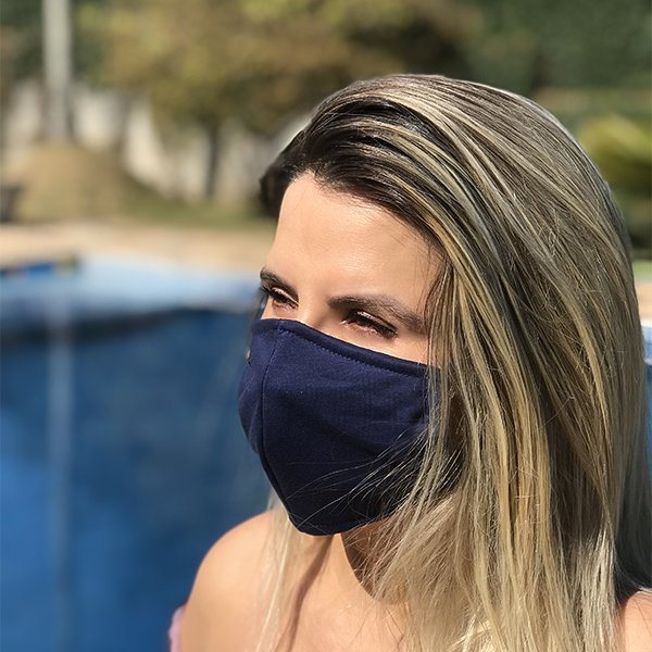 Máscara Donna Queen - Azul Marinho
