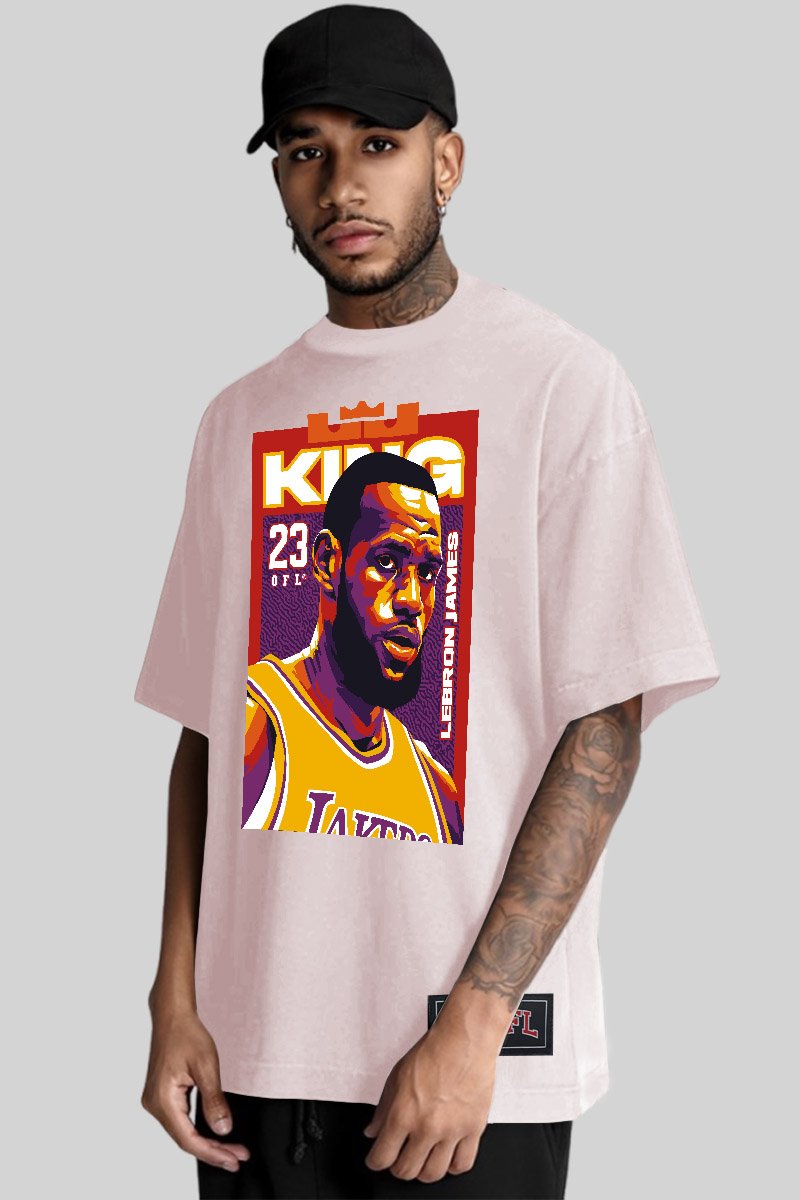 Camiseta Oversized Oficial Nba Casual Basquete King James