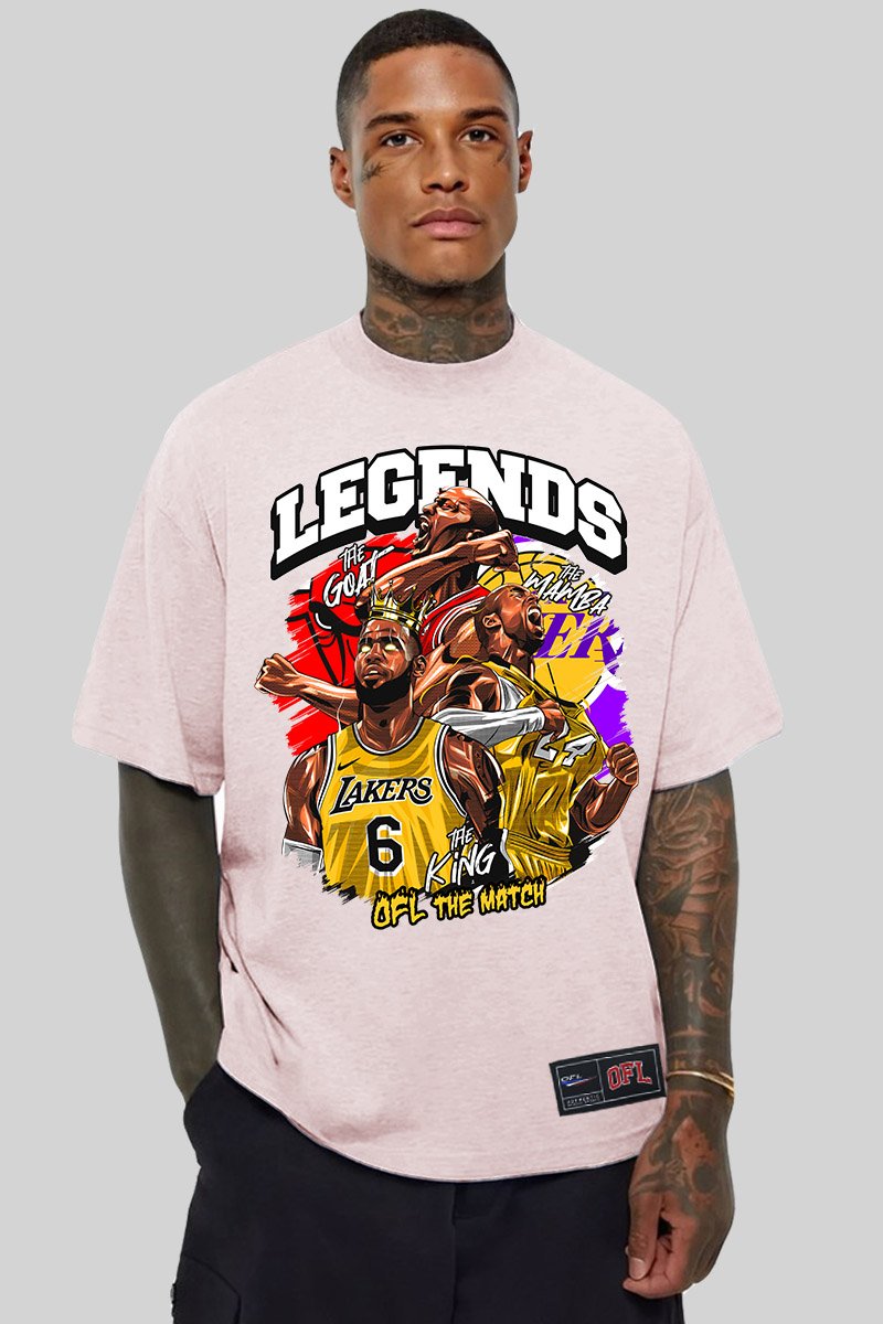Camiseta Oversized Oficial NBA Casual Basquete Legends